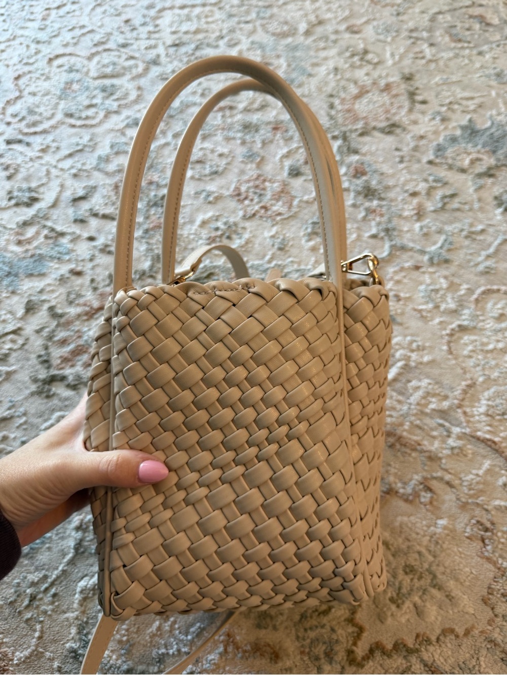 The Hollace Tote - Woven Mini Edition, Beige - Picture 10 of 13